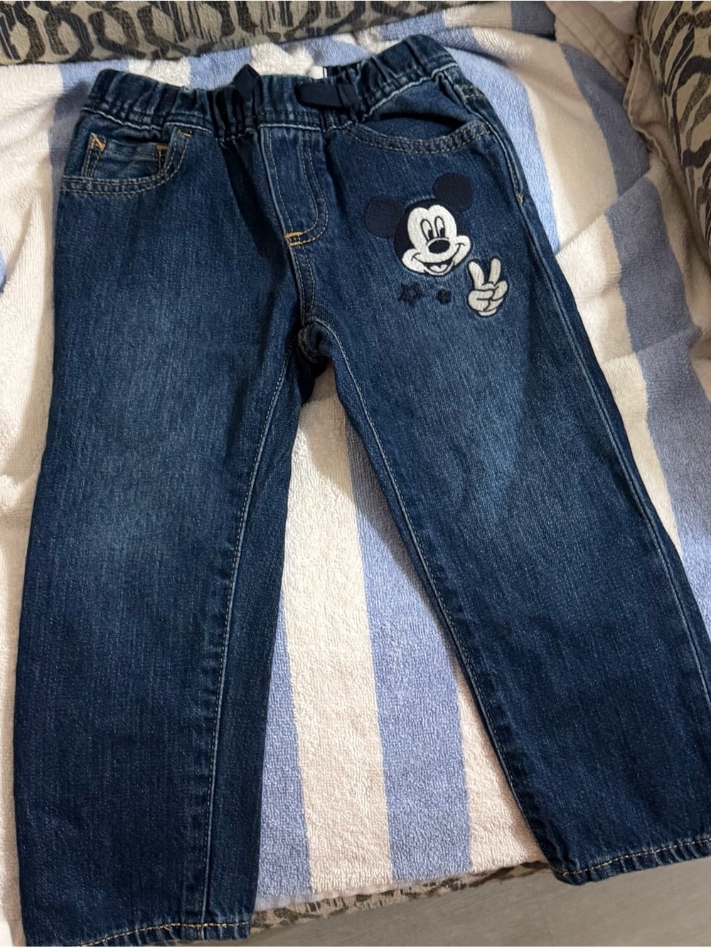 Disney Size 3t  Mickey Mouse Dark Wash Kids Jeans